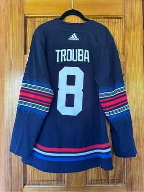 New York Rangers Authentic Trouba #8 Hockey Jersey, Captain 2022-2024